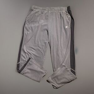 Starter Gray Fleece Jogger Pants Mens XL 40-42 Elastic Waist Pockets AthleticRun